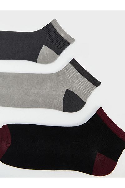 LC Waikiki New Season Color Blocked Men's Socks 3-Piece - S5M993Z8