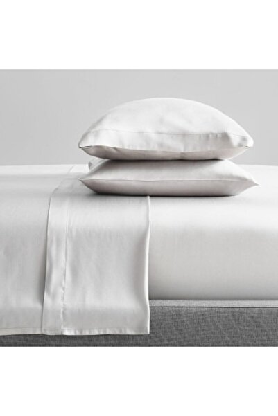 Kotonia Home Kotonia Home Hotel 100% Cotton Percale Bed Sheet, White, 150x240 cm