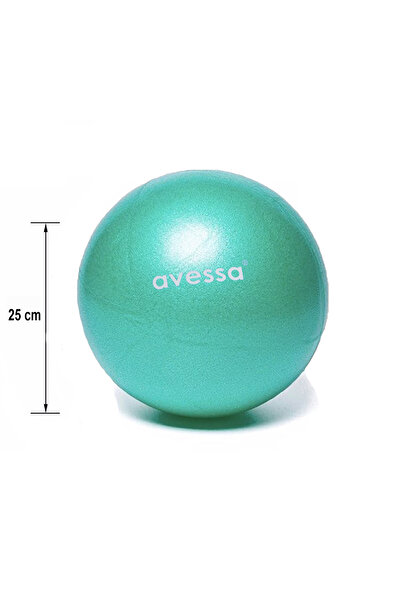 Verahed 25cm Water Green Mini Pilates Ball Sports Goods for Aerobics, Cardio and Fitness