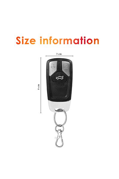3XR Car Keyless Entry System – Remote Lock/Unlock, Trunk Release, Window Closer, Universal, Light Flash