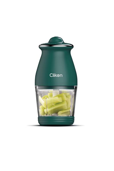 CLIKON Powerful 200W Electric Chopper with Glass Bowl for Vegetables and Meat