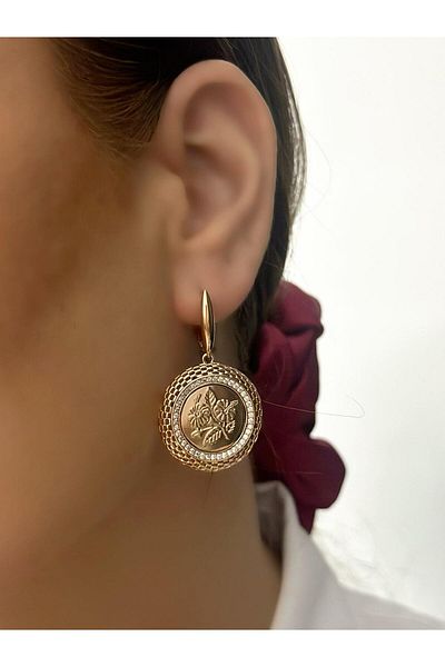 MyladyAccessoriess Special Series Dangle Tuğra Steel Earrings