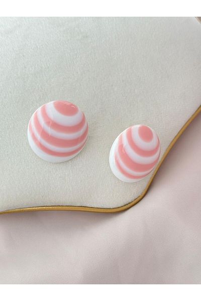 MyladyAccessoriess أقراط كاندي برتقالية - نمط مفصل وملون
