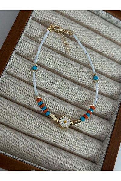 MyladyAccessoriess Brass Coated Chamomile Detailed Hal Hal Hal