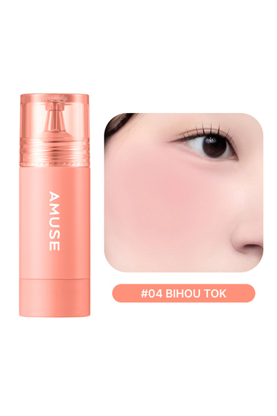 Amuse Cheek Tok Tok - Protein ve Peptitli 12 Saat Kalıcı Kadife Dokulu Allık 5.5ml #04 BIHOU TOK