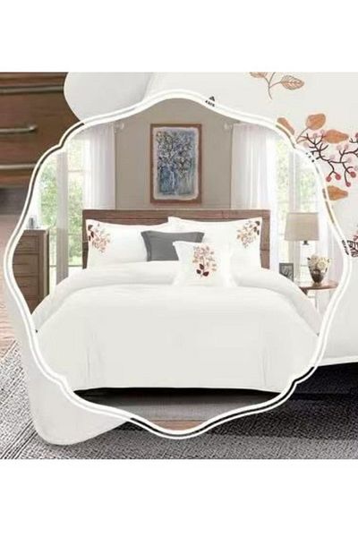 smart home Embroidered two-sided quilt set, two-sided mattress, consisting 6 pieces, 100% microfiber 240x260cm