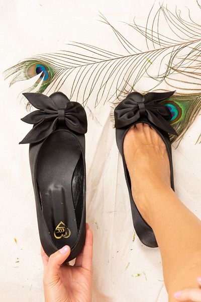 Fox Shoes Černá dámská balerína Ballerina H726810504