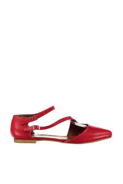 Fox Shoes Rote Damen-Ballerinas D 726016909