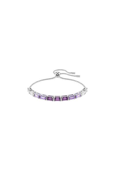 Swarovski 5707199 Swarovski Bilezik Matrıx:Bracelet Baguette Pur/Rhs M