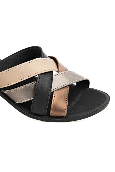 Muya A1083934 Новий сезон 2025 Жіночі тапочки з анатомічною підошвою, бронзові