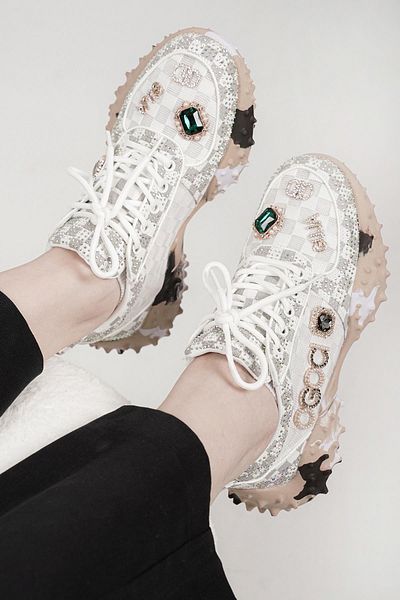 Guja LUİSA ORIGINAL GUJA SERIE SPECIALĂ DETALII PIATRA PANTOFI SPORT DE FEMEI ALBI