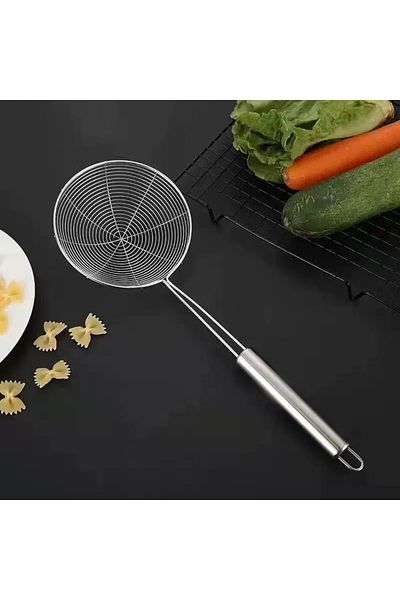 Vadi Large Size Rocco Stainless Steel Frying Oil Colander Strainer 15 cm