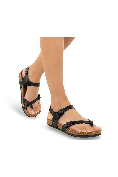 Muya A 1083940   New Season 2025 Women's Black Daily Sandals