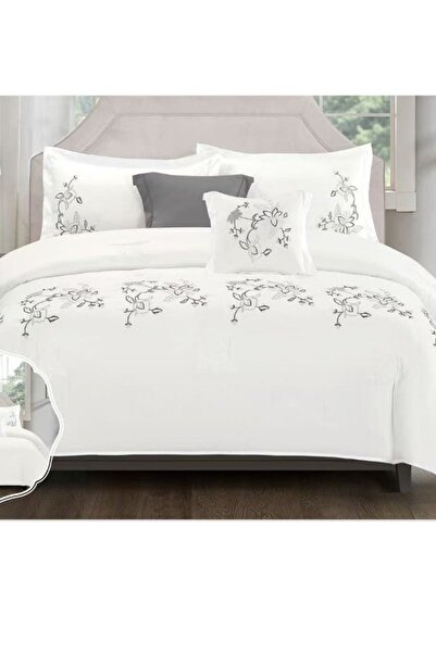 smart home Embroidered two-sided quilt set, two-sided mattress, consisting 6 pieces, 100% microfiber,240x260cm