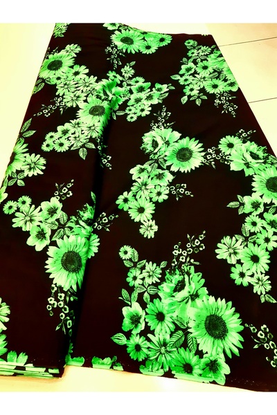 Safir Kumaş Eteklik Şalvarlık Tek En (90 cm Eni) Basma Viskon Empirme 2 Metre