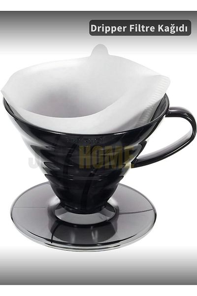 Jet's Home White Filter Coffee Paper - 100 Pcs Paper & Coffee Brewing