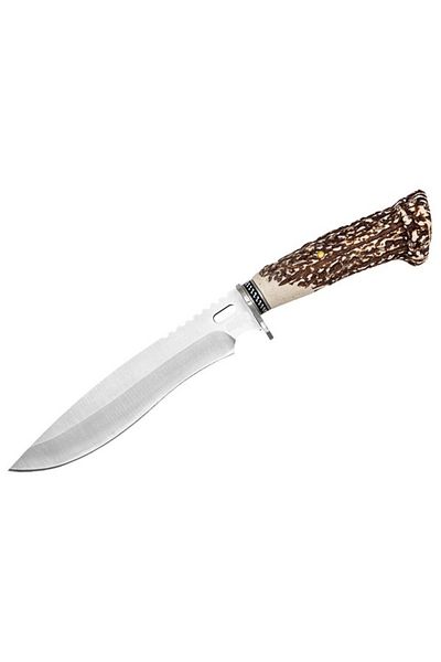 Depox Stag Antlers hunting knife, 29.5 cm, cordura sheath