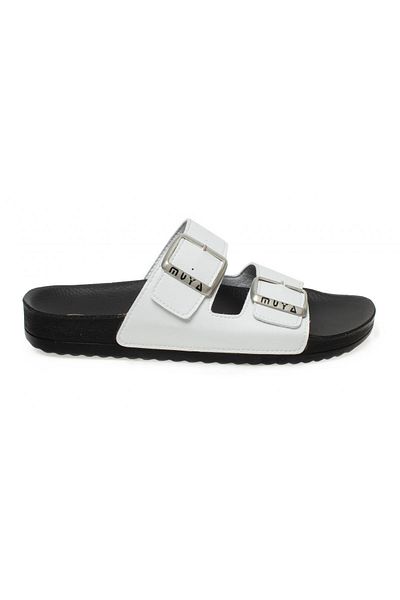 Muya A 2394022   Men's White Casual Slippers