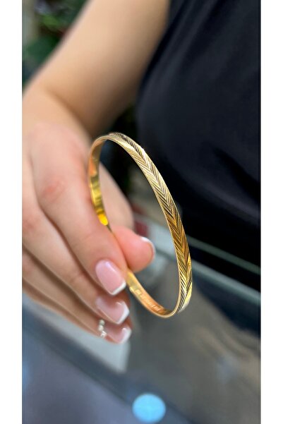 10 gr (Gram) Başak Ajda Kibrit Çöpü Bilezik 22 Ayar Altın