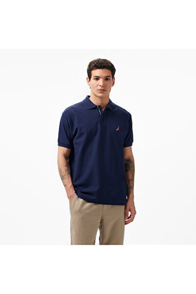 Nautica Erkek Lacivert Classic Fit Kısa Kollu Polo Yaka T-Shirt