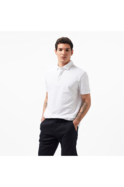 Nautica Erkek Beyaz Slim Fit Kısa Kollu Polo Yaka T-Shirt