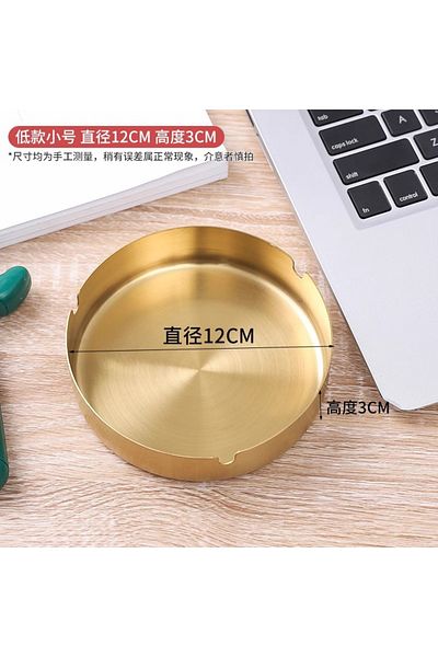 Vadi Gold Color Stainless Steel Bowl 12 cm - Large Size Round Stylish Kitchen Serving Presentation Container