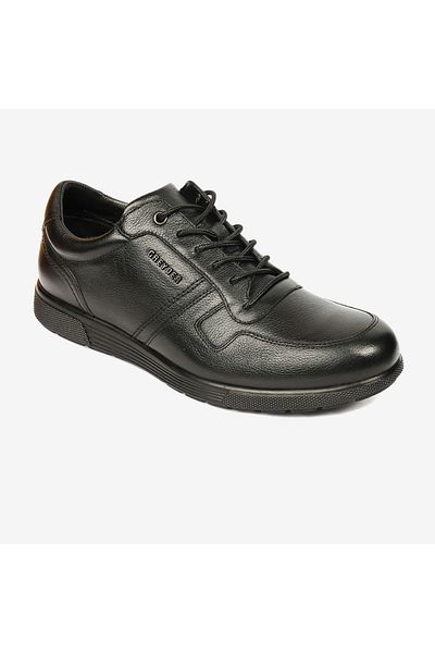 Greyder Men's Black Genuine Leather Comfort Shoes 4K1Fa10201