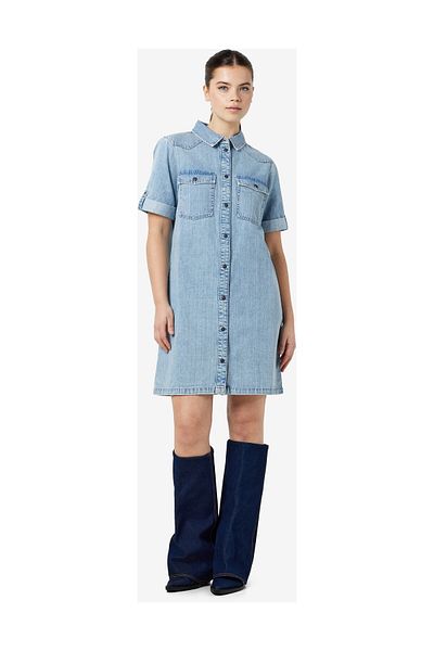 Noisy May NMNEW SIGNE S/S DENIM ŠATY WG003LB NOOS