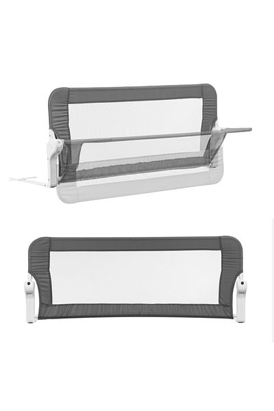 Babyjem Gray-White Bed Barrier 120X50 cm