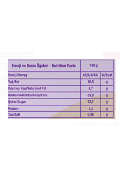 Elvan Dr. Milk Choco Caramel Candy - 1000 Gr. (1 Bag)