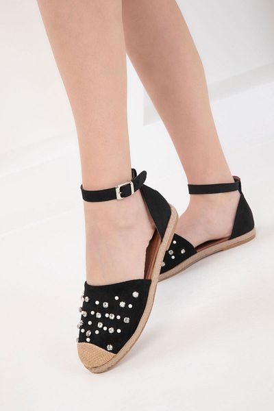 SOHO Black Suede Women's Sandals 20452
