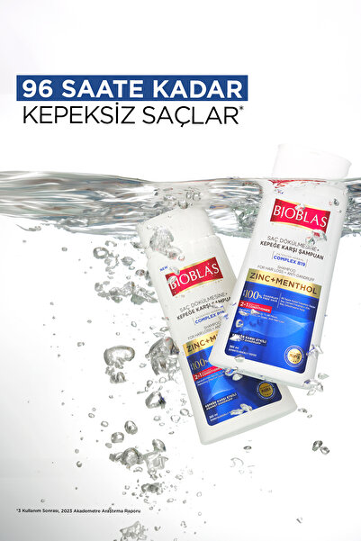 Bioblas Saç Dökülmesi + Kepek Karşıtı Şampuan – Çinko, Mentol, Kremli 360 ML