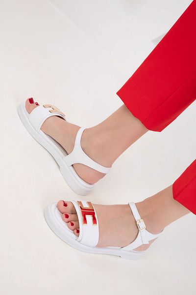 SOHO White Women's Sandals 20462