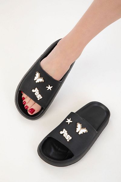SOHO Black Women's Slippers 20446