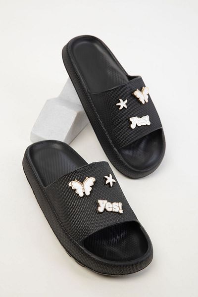 SOHO Black Women's Slippers 20446