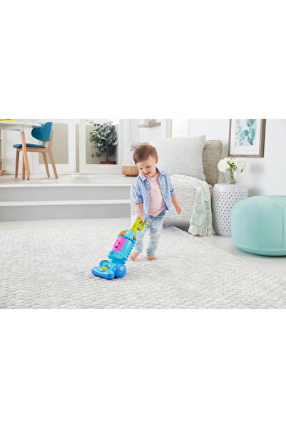 FISHER PRICE Fisher-Price Eğlen ve Öğren Neşeli Süpürge, Türkçe konuşan Müzikli, Işıklı, Eğitici İçerikli GTW19