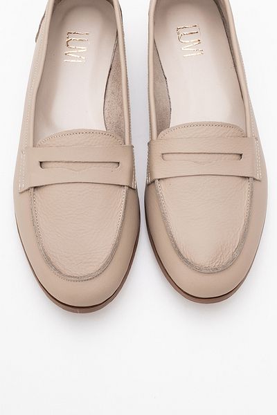 LuviShoes F02 Дамска балерина от бисквитена кожа