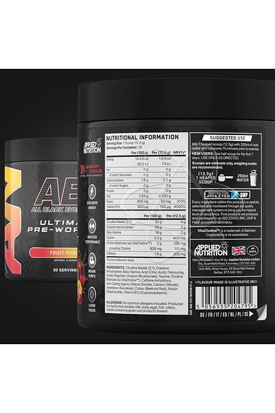 applied nutrition آبي، عصير فواكه، 375 جرام