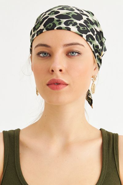 Cool & Sexy Women's Khaki-Brown Satin Scarf Fir100