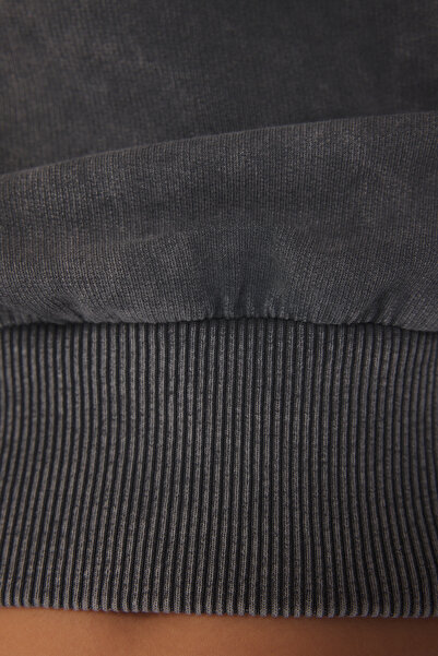 Trendyol Collection Anthracite Color Comfortable Fit T-Shirt - Twoss25Ts00057