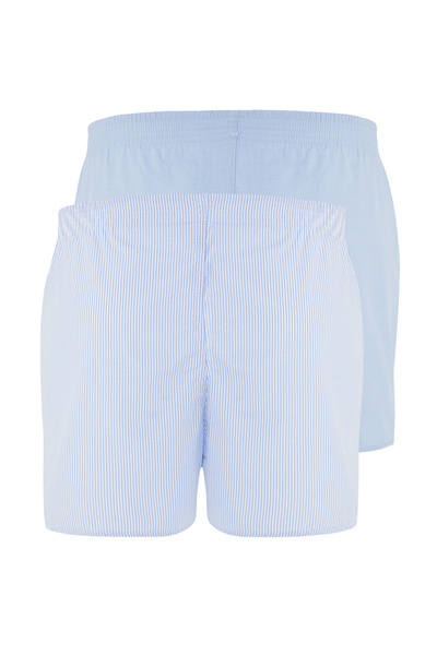 Trendyol Collection Синій тканий бавовняний боксер 2 пачки TMNSS25BX00009