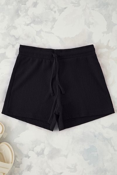 TRENDYOLKIDS Marineblaue Basic-Strickshorts und Bermuda mit Struktur für Mädchen TKDSS25SR00022