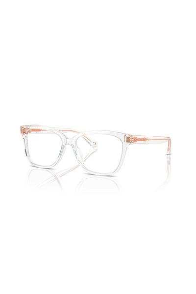 Coach Woman Square Eyeglasses- Hc 6242u - Lense Size:53mm - Transparent Clear