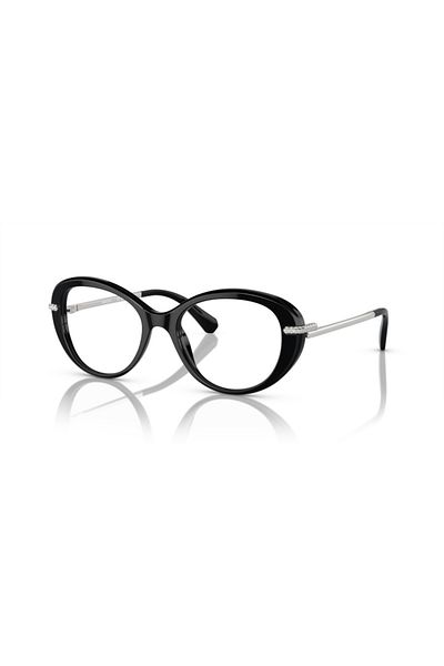 Swarovski Woman Oval Eyeglasses- Sk 2001 - Lense Size:50mm - Black