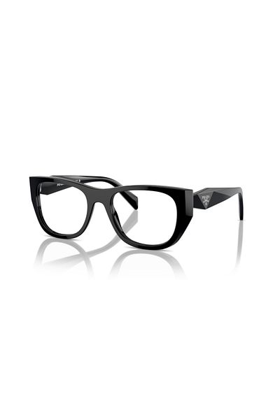 Prada Woman Irregular Eyeglasses- Pr A18v - Lense Size:50mm - Black