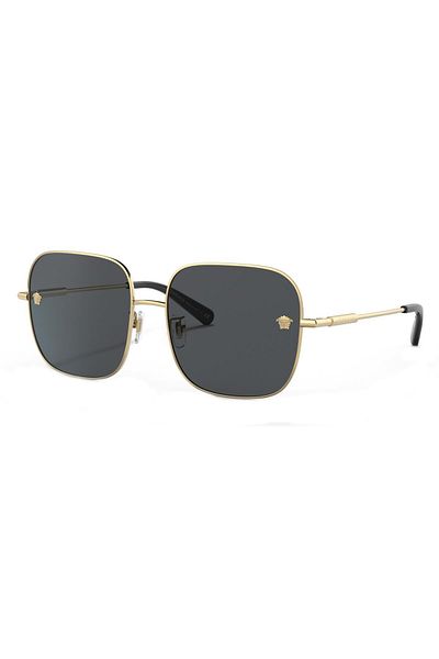 Versace Woman Square Sunglasses- Ve 2246d - Lense Size:59mm - Gold