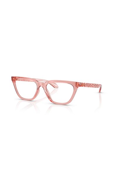 Versace Woman Cat Eye Eyeglasses- Ve 3352u - Lense Size:53mm - Peach