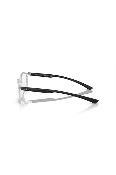 Armani Exchange Man Pillow Eyeglasses- Ax 3108u - Lense Size:56mm - Shiny Crystal