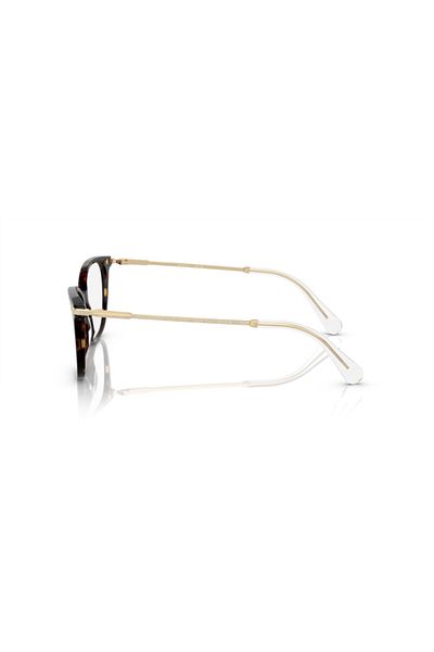 Swarovski Woman Square Eyeglasses- Sk 2010 - Lense Size:52mm - Dark Havana