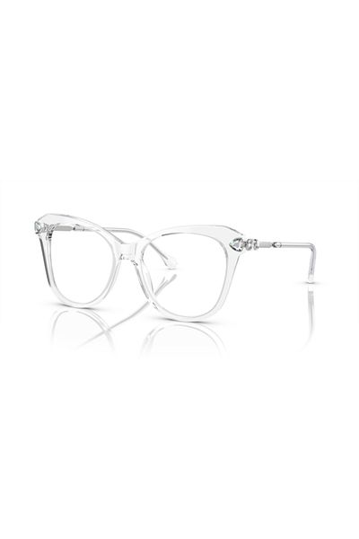 Swarovski Woman Irregular Eyeglasses- Sk 2012 - Lense Size:51mm - Crystal